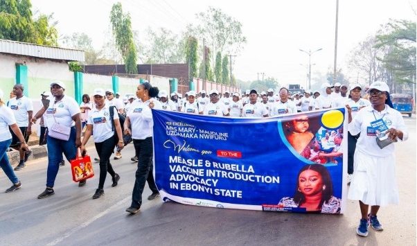 The Rally on the major streets of the State Capital, Abakaliki